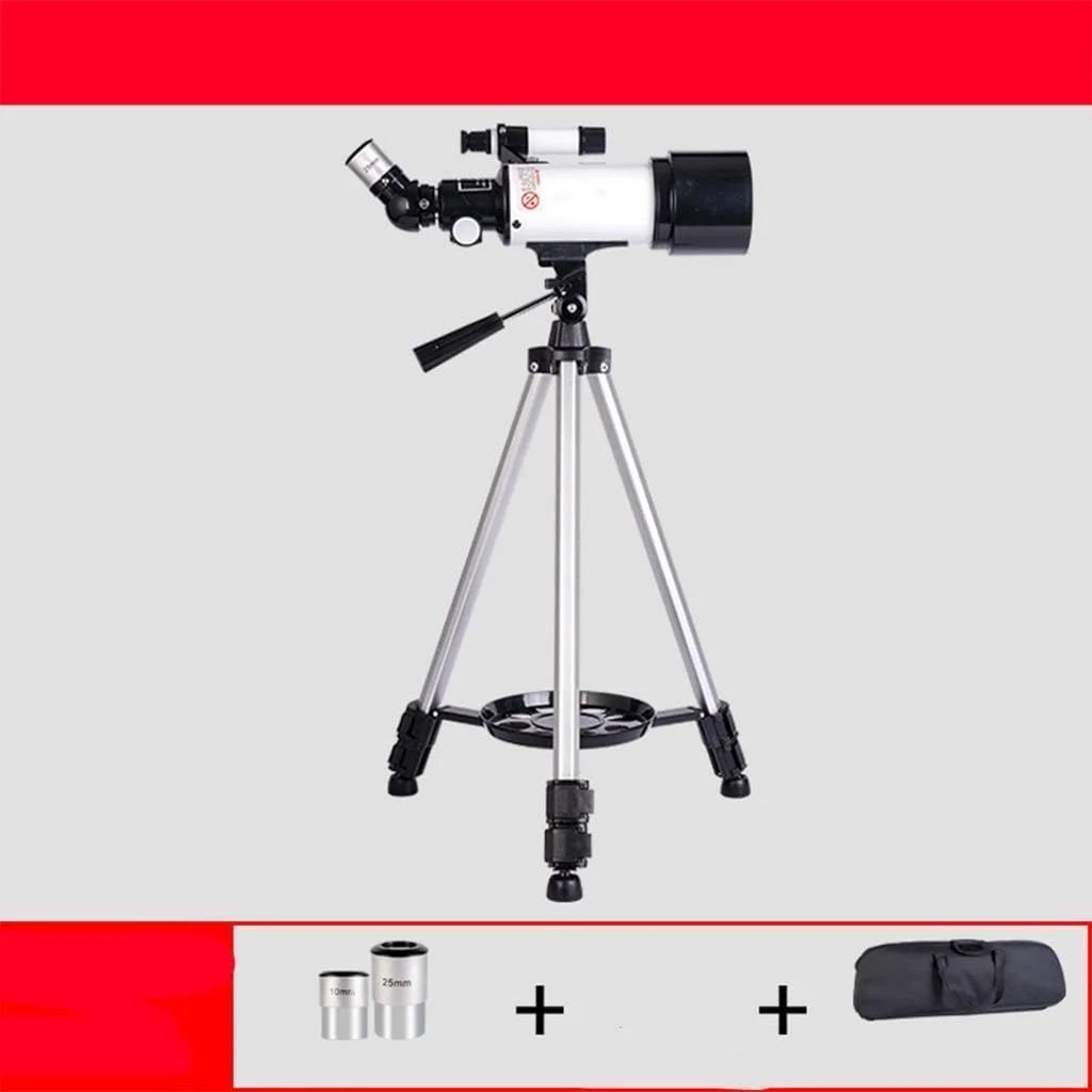 تلسکوپ مسافرتی قابل حمل برای کودکان مبتدی با سه پایه و چشمی، تلسکوپ انکساری با کیف حمل برای کودکان مبتدی