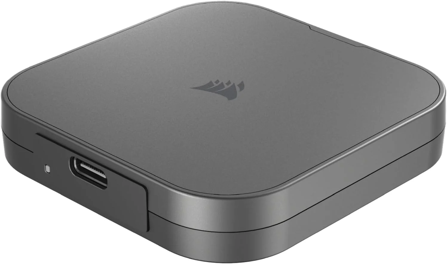 حافظه اس اس دی اکسترنال قابل حمل Corsair EX400U با ظرفیت 1 ترابایت، USB4، Type-C – اتصالات 3.2 Gen2 2x2، تا 40 گیگابیت بر ثانیه، Plug and Play، MagSafe، شامل کابل – سازگار با ویندوز، iOS و مک – خاکستری