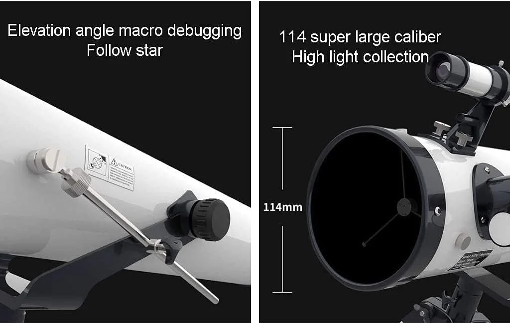 تلسکوپ انکساری قابل حمل، تلسکوپ نجومی، تلسکوپ برای کودکان و مبتدیان به همراه پایه، تلسکوپ برای نجوم