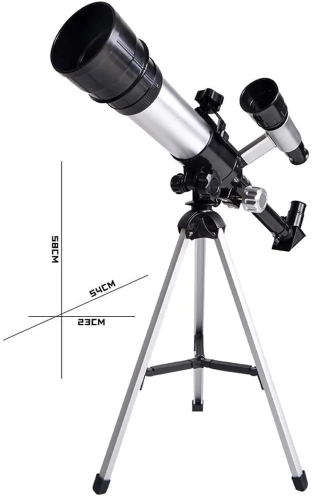 تلسکوپ انکساری قابل حمل، دهانه 50 میلی‌متری، 360 میلی‌متری AZ، مناسب کودکان و بزرگسالان، تلسکوپ شکست نور نجومی، اپتیک شیشه ای با پوشش کامل