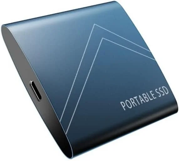 هارد درایو قابل حمل تایپ سی SSD طرح دار 4 ترابایت 2 ترابایت اکسترنال SSD 1 ترابایت 500 گیگابایت موبایل سالید استیت هارد درایو USB 3.1 اکسترنال SSD (رنگ: آبی، سایز: 2 ترابایت)