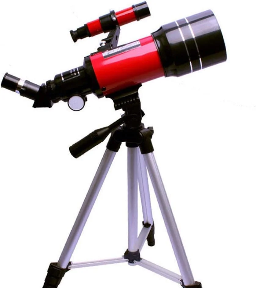 لوازم جانبی دخترانه تلسکوپ مسافرتی قابل حمل و مناسب با سه پایه تلسکوپ شکستنی نجومی بزرگنمایی بالا برای مشاهده ماه