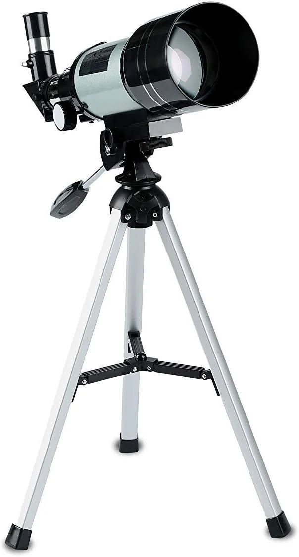 تلسکوپ شکستنی 70 میلی‌متری نجومی مناسب برای مبتدیان، تلسکوپ با سه‌پایه قابل تنظیم و یابنده، تلسکوپ مسافرتی قابل حمل