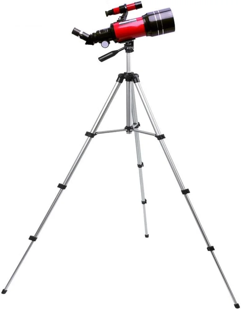 لوازم جانبی دخترانه تلسکوپ مسافرتی قابل حمل و مناسب با سه پایه تلسکوپ شکستنی نجومی بزرگنمایی بالا برای مشاهده ماه