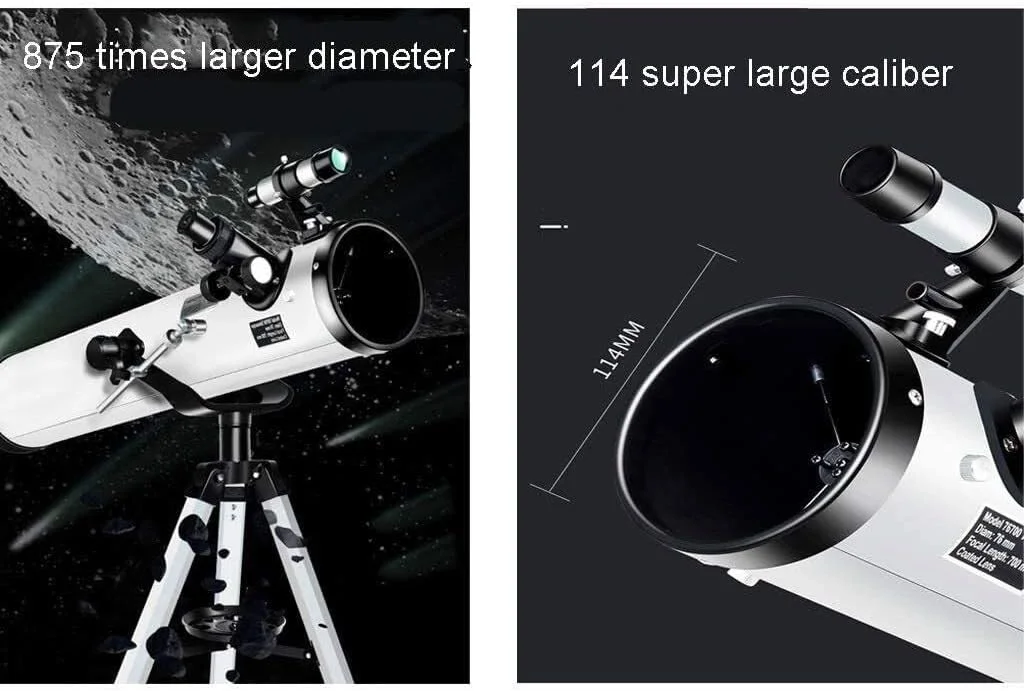 تلسکوپ انکساری مناسب با سه پایه، تلسکوپ قابل حمل مناسب برای مبتدیان، تلسکوپ نجومی مناسب برای ماه و تماشای ستارگان