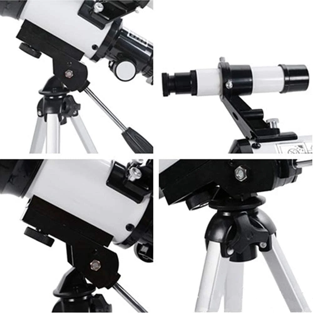 تلسکوپ کودکان مبتدی، تلسکوپ مسافرتی 70 میلی‌متری نجومی با پایه، تلسکوپ شکستنی نجومی برای بزرگسالان، لوازم جانبی تلسکوپ، چشمی برای یافتن سیارات ستاره‌ها
