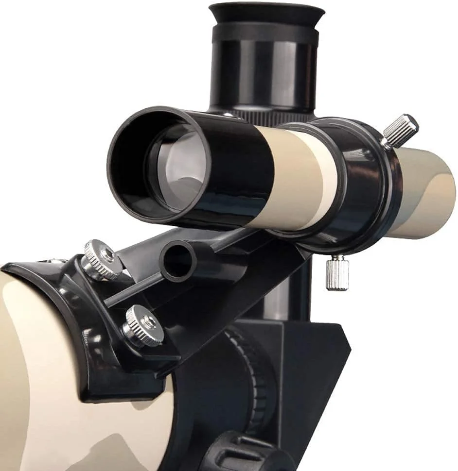 تلسکوپ نجومی کودکان، تلسکوپ مسافرتی برای مبتدیان، تلسکوپ شکستنی نجومی با پایه قابل تنظیم و نگهدارنده تلفن هوشمند برای مشاهده ماه و سیارات