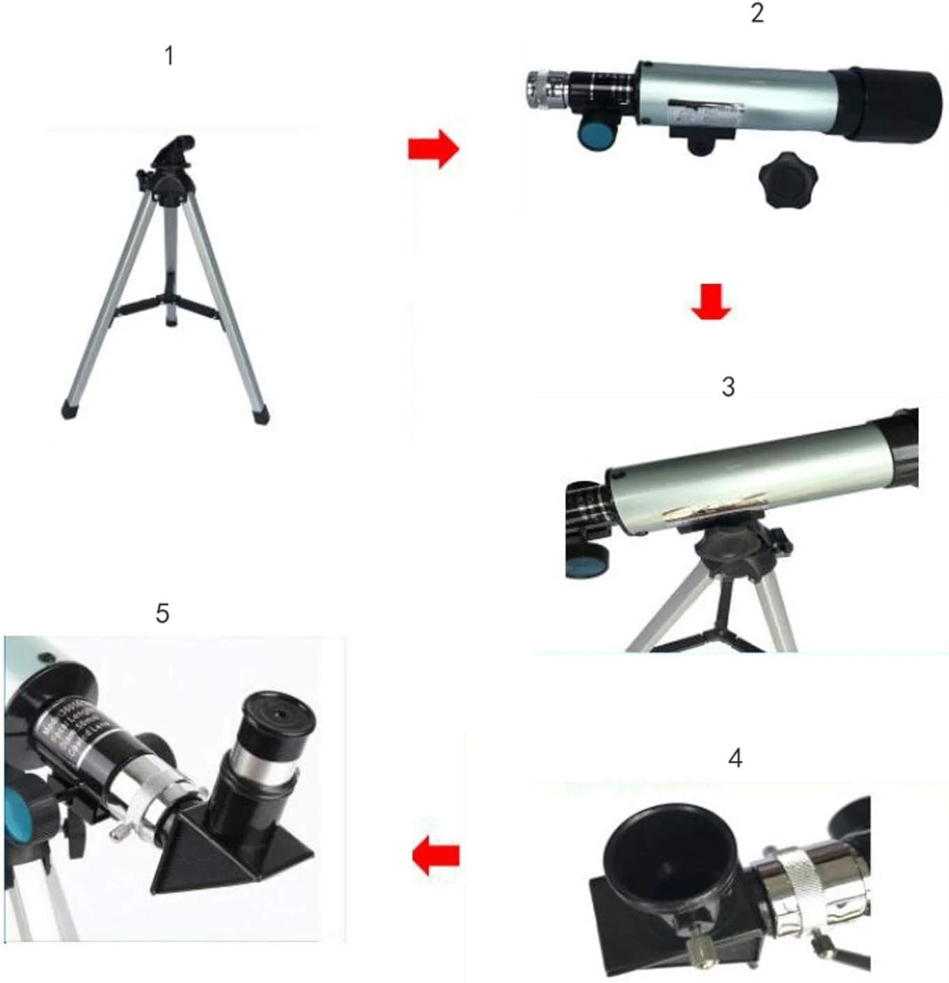 تلسکوپ کودکان و بزرگسالان، تلسکوپ شکستنی 70 میلی‌متری مناسب نجوم برای مبتدیان