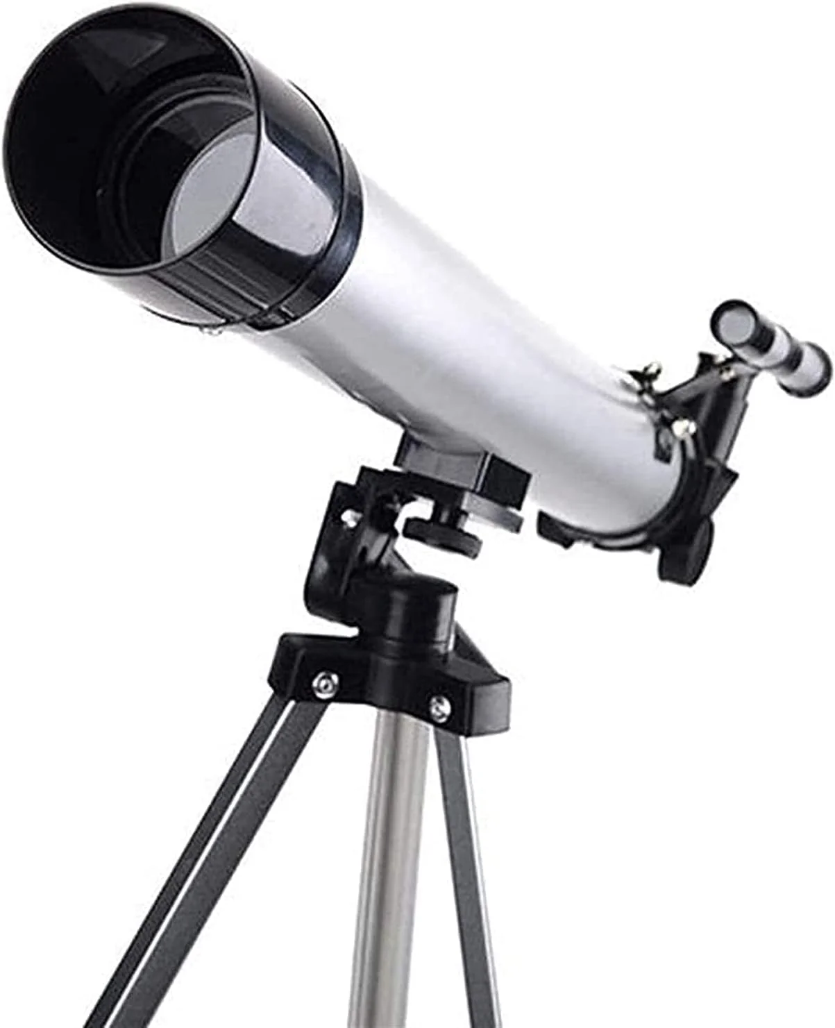 تلسکوپ کودکان و بزرگسالان برای نجوم، تلسکوپ انکساری با فاصله کانونی 600 میلی‌متر و دیافراگم 50 میلی‌متر، تلسکوپ مسافرتی قابل حمل با پایه