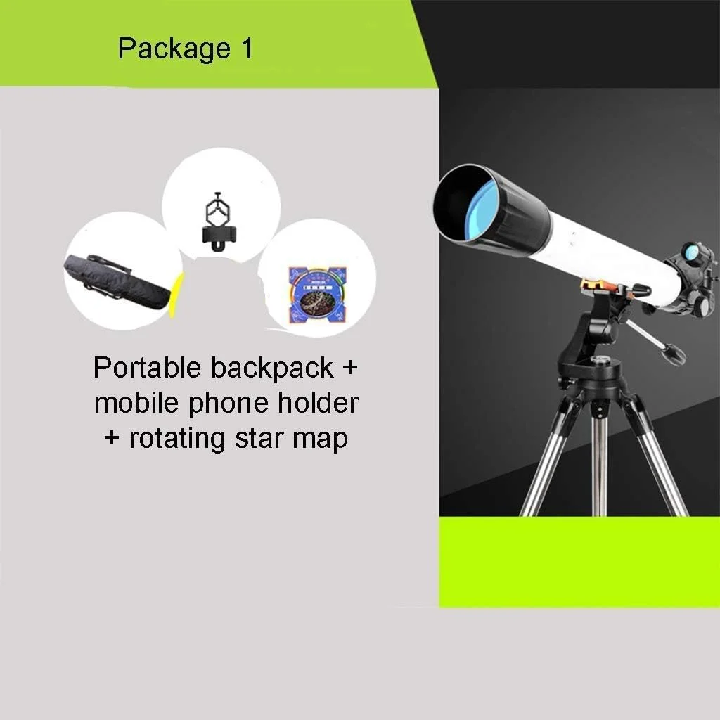 تلسکوپ کودکان، تلسکوپ نجومی، تلسکوپ شکستنی نجومی حرفه ای با فاصله کانونی 700 میلی متر برای کودکان و مبتدیان، برای کودکان