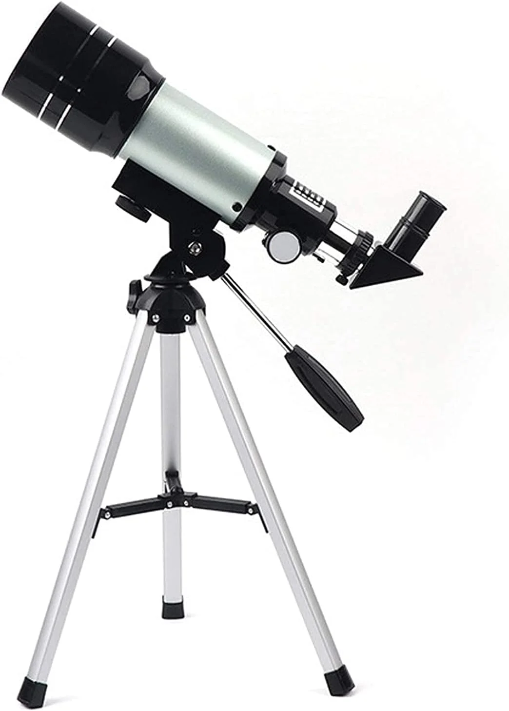 تلسکوپ کودکان و بزرگسالان برای نجوم، تلسکوپ شکستنی 70 میلی‌متری با سه‌پایه و یابنده، ضدآب با نور کم، برای مشاهده ماه و مناظر