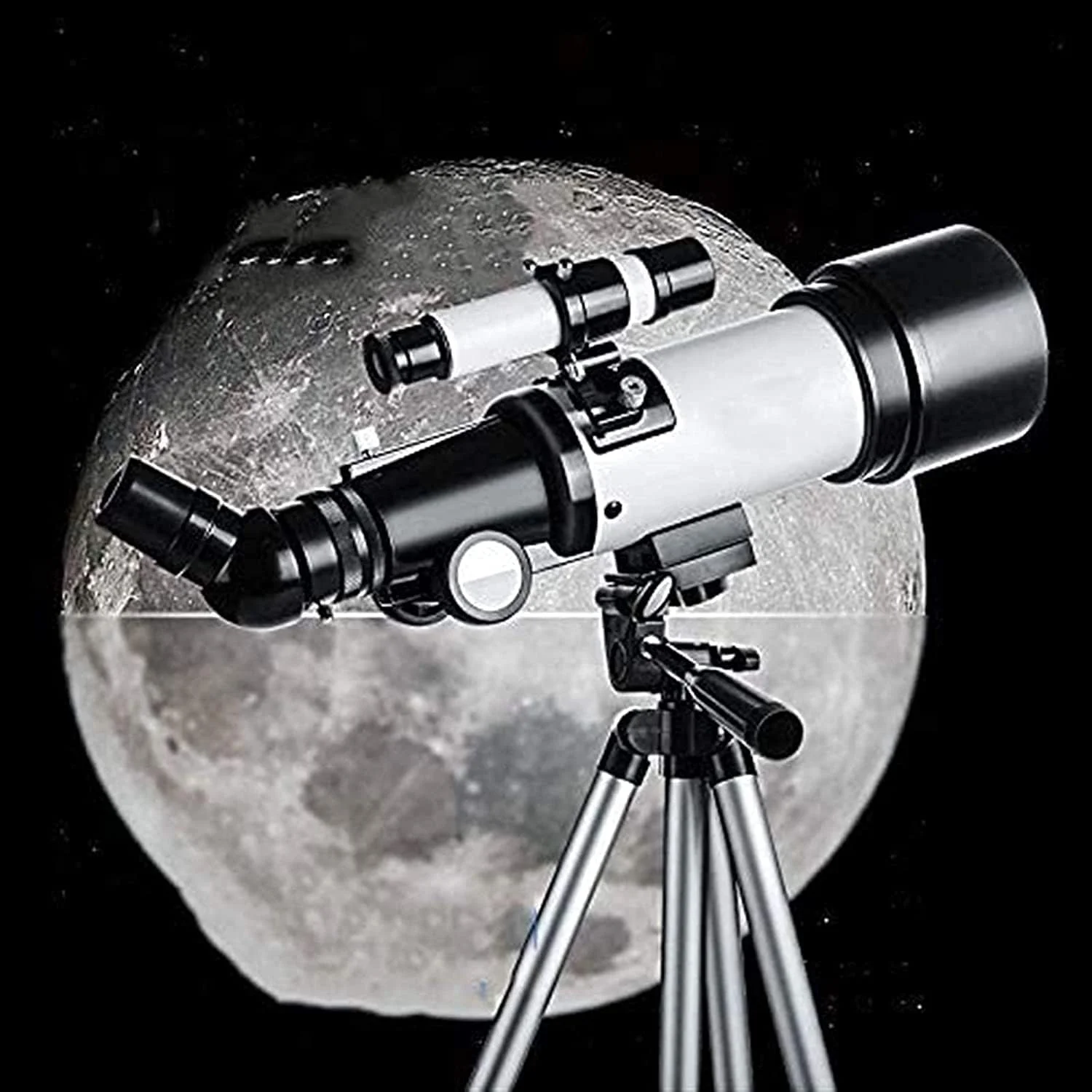 تلسکوپ کودکان، تلسکوپ شکستنی نجومی با پایه قابل تنظیم و کوله پشتی، ایده آل برای کودکان و نوجوانان