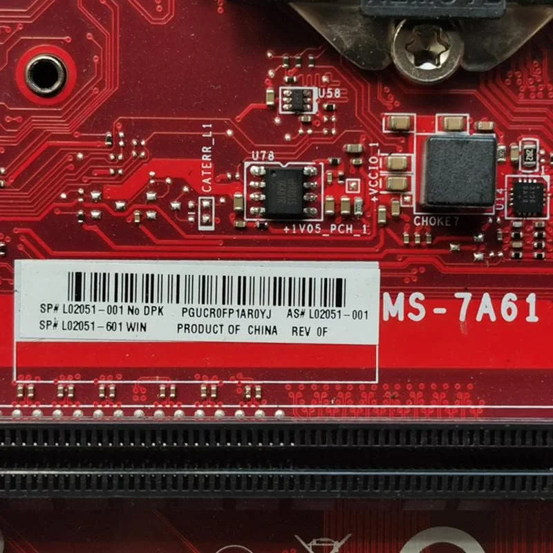 مادربرد دسکتاپ برای OMEN 880-181cn مدل MS-7A61 L02051-001 L02051-601 Z370 تست شده