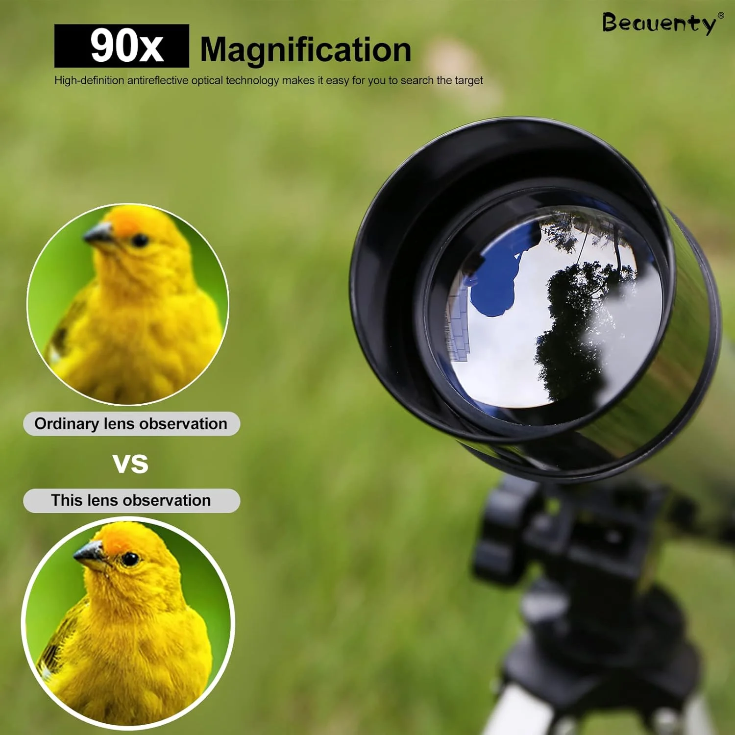 تلسکوپ Beauenty، تلسکوپ مبتدی، تلسکوپ برای بزرگسالان/کودکان، شکست نور نجومی با سه پایه، تماشای ماه با کیفیت HD، هدیه دانشجویی سطح ورودی (استایل 1) تلسکوپ Beauenty، تلسکوپ مبتدی، تلسکوپ برای بزرگسالان/کودکان، شکست نور نجومی با سه پایه، تماشای ماه با کیفیت HD، هدیه دانشجویی سطح ورودی (استایل 1)