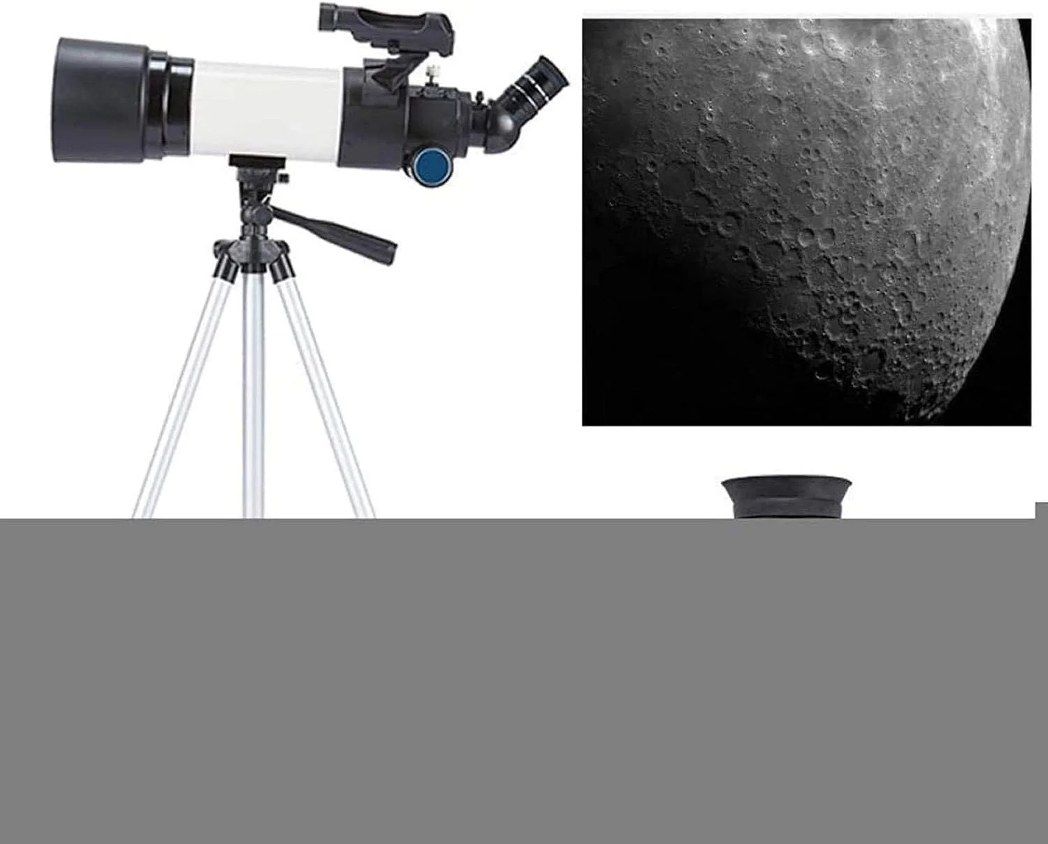 تلسکوپ نجومی مبتدی TEmkin، تلسکوپ کاتادیوپتریک 80 میلی‌متری کودکان، تک‌چشمی آسمان برای کودکان، تلسکوپ‌های شکستنی، هدیه تولد، هدیه پسرانه (D)