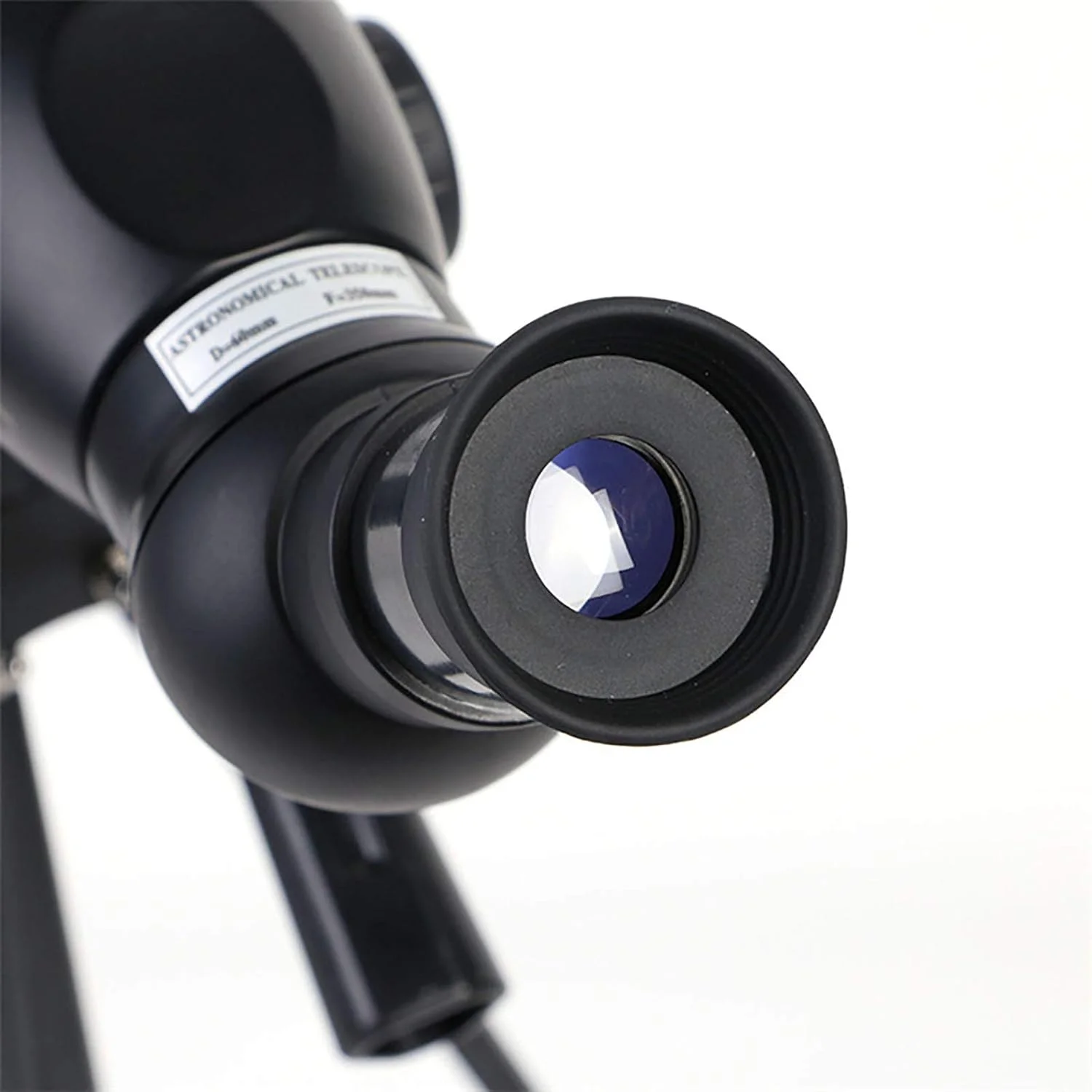 تلسکوپ نجومی، تلسکوپ برای کودکان مبتدی، تلسکوپ شکستنی نجومی 50 میلی‌متری، چشمی K25/k9mm، با کیف حمل قابل حمل برای بزرگسالان (سفید)