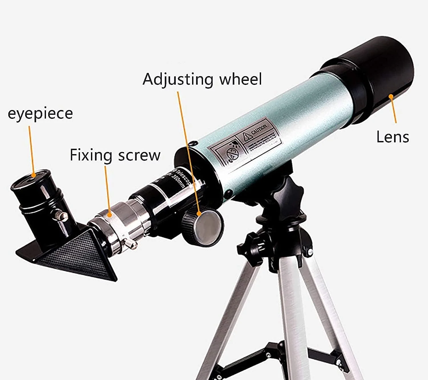 تلسکوپ نجومی، تلسکوپ منکسر کننده نجومی 50 میلی‌متری، با ستاره‌یاب و آینه زنیت 90 درجه، برای کودکان