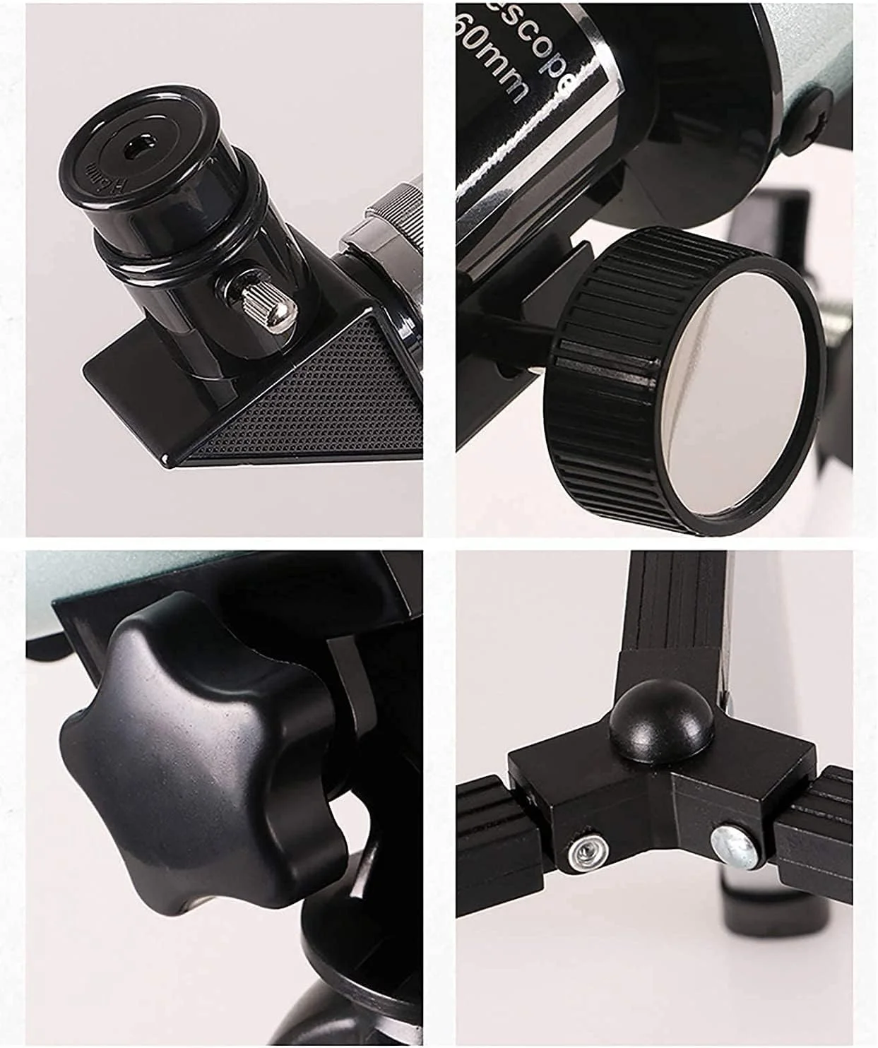 تلسکوپ نجومی، تلسکوپ منکسر کننده نجومی 50 میلی‌متری، با ستاره‌یاب و آینه زنیت 90 درجه، برای کودکان