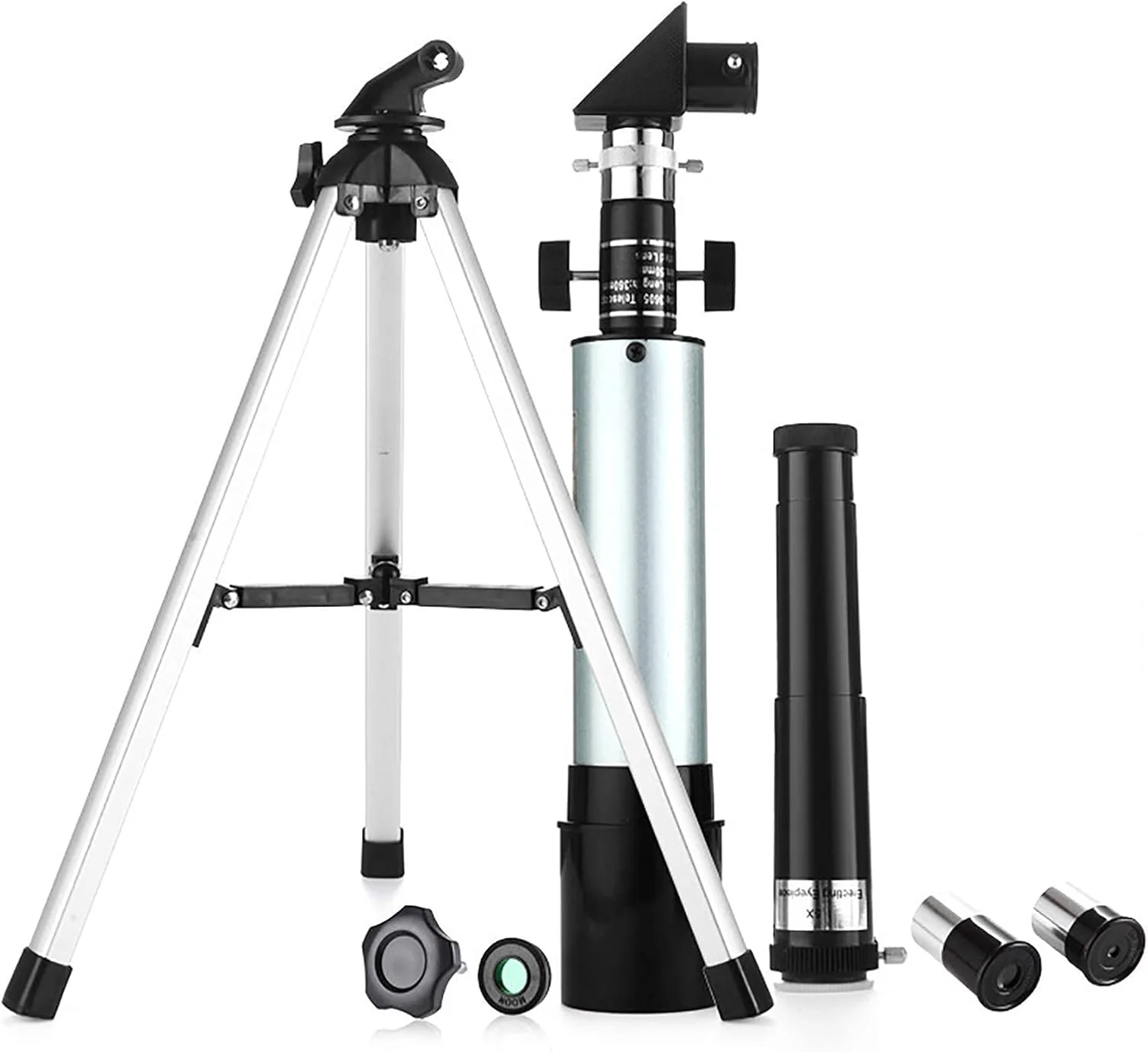 تلسکوپ نجومی، تلسکوپ انکساری 50 میلی‌متری حرفه‌ای برای مبتدیان، تلسکوپ با فاصله کانونی 360 میلی‌متری برای کودکان