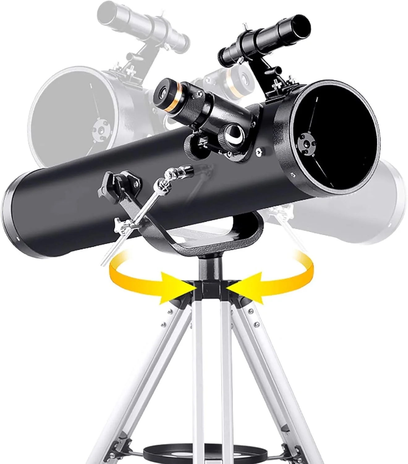 تلسکوپ نجومی، تلسکوپ برای کودکان مبتدی، تلسکوپ شکستنی حرفه ای 125 میلی متری، تلسکوپ با فاصله کانونی 700 میلی متر، با پایه قابل تنظیم