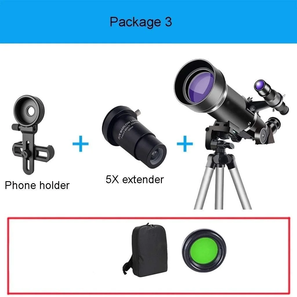 تلسکوپ نجومی سطح مبتدی، تلسکوپ برای مبتدیان نجوم، تلسکوپ کودکان، تلسکوپ شکستنی دهانه 70 میلیمتری با پایه 400 میلیمتری تلسکوپ نجومی سطح مبتدی، تلسکوپ برای مبتدیان نجوم، تلسکوپ کودکان، تلسکوپ شکستنی دهانه 70 میلیمتری با پایه 400 میلیمتری