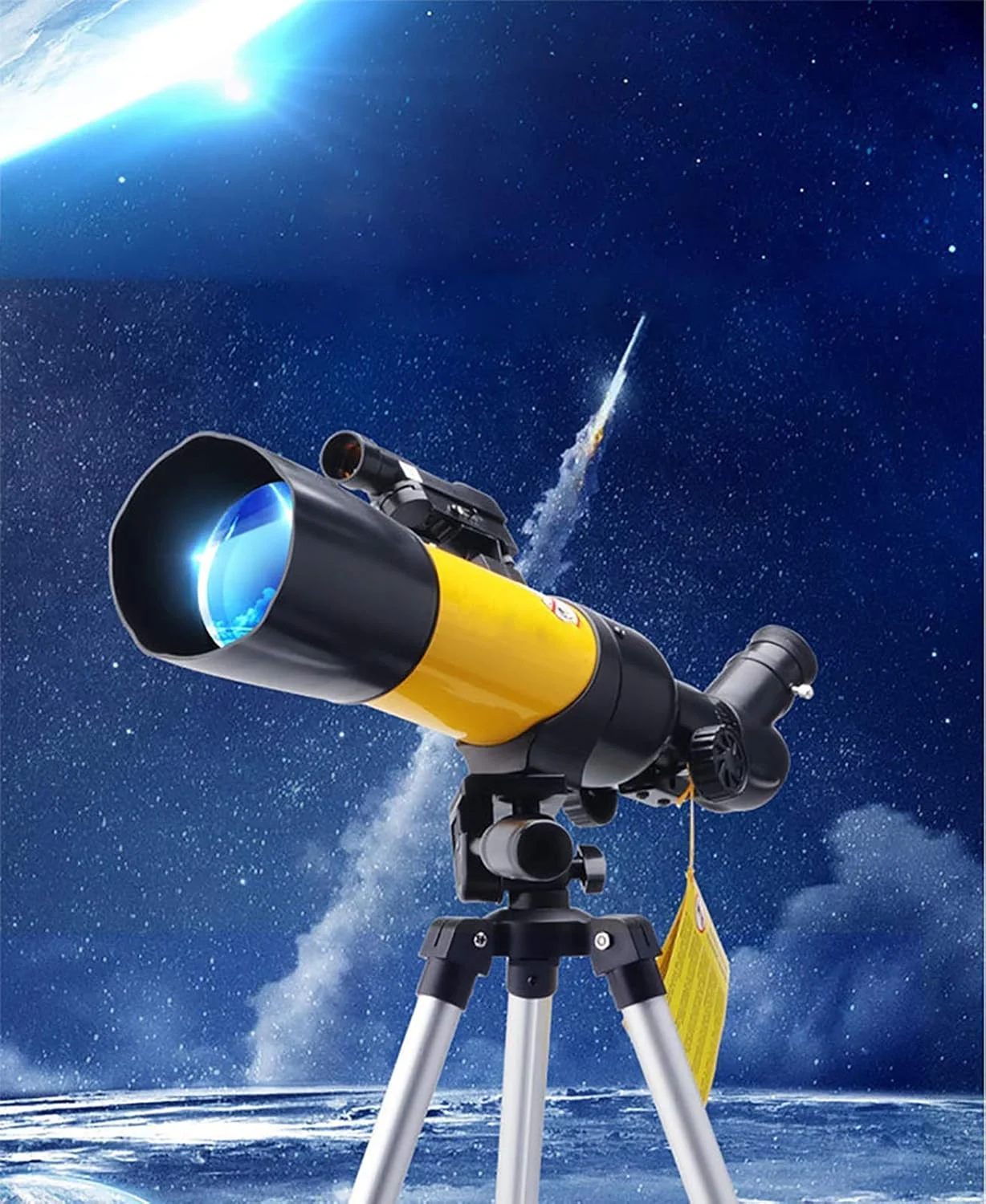 تلسکوپ نجومی، تلسکوپ کودکان، تلسکوپ شکستنی حرفه ای 7 میلی متری، فاصله کانونی 300 میلی متر، با پایه قابل تنظیم، چشمی MA10 MA20 تلسکوپ نجومی، تلسکوپ کودکان، تلسکوپ شکستنی حرفه ای 7 میلی متری، فاصله کانونی 300 میلی متر، با پایه قابل تنظیم، چشمی MA10 MA20