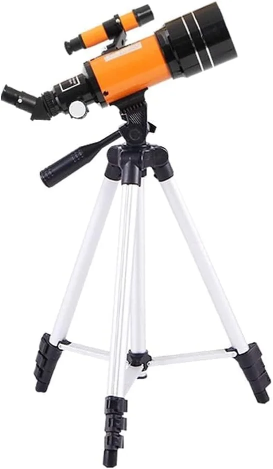 تلسکوپ شکستنی نجومی با دهانه 70 میلی‌متری، هدیه‌ای عالی برای رصد ماه و مناظر، تلسکوپ مسافرتی قابل حمل با کوله پشتی و سه پایه تلفن هوشمند
