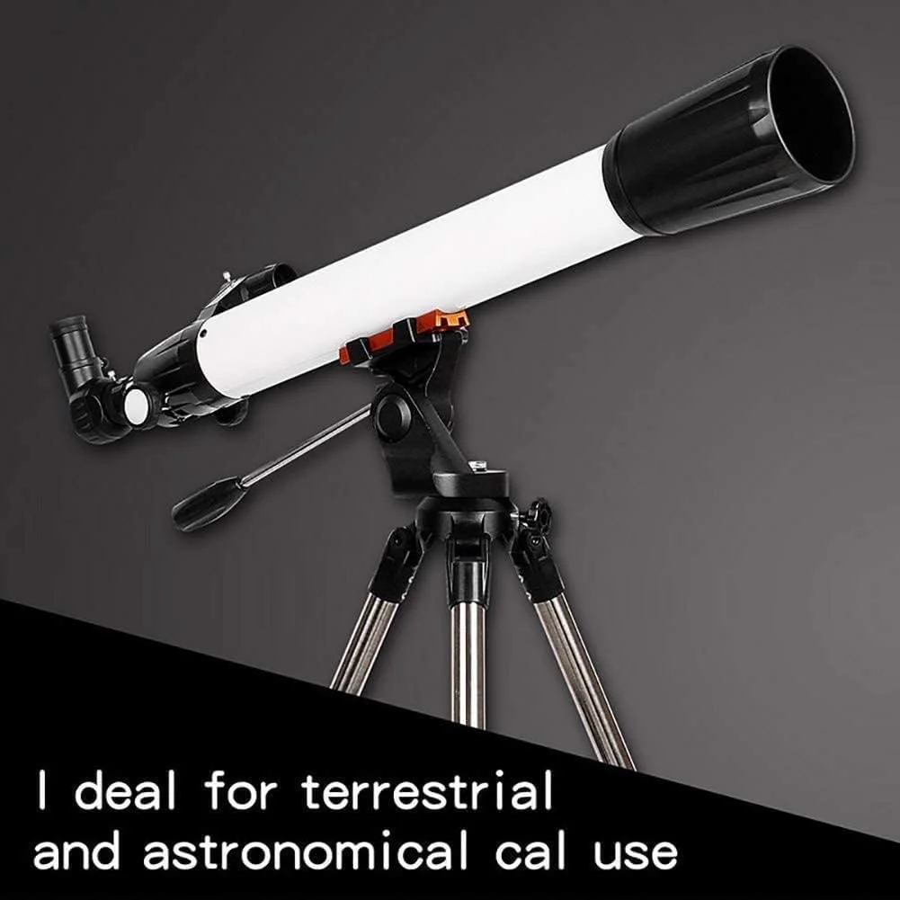 تلسکوپ شکستنی نجومی، تلسکوپ نجومی حرفه ای با بزرگنمایی بالا مناسب فضای باز 270X تک چشمی با طراحی شکست نوری و پایه قابل حمل تلسکوپ شکستنی نجومی، تلسکوپ نجومی حرفه ای با بزرگنمایی بالا مناسب فضای باز 270X تک چشمی با طراحی شکست نوری و پایه قابل حمل