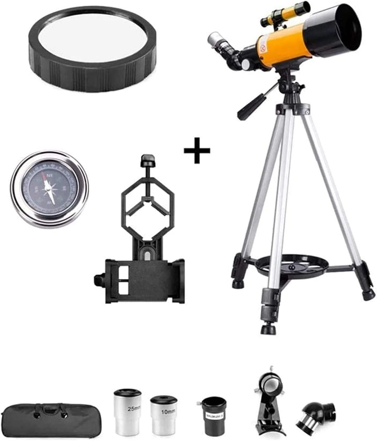 تلسکوپ نجومی مناسب Ultra HD، تلسکوپ انکساری مناسب، تلسکوپ مناسب برای مبتدیان، دهانه 70 میلی‌متری 400 میلی‌متری تلسکوپ نجومی مناسب، Tra