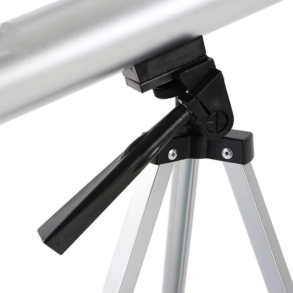 تلسکوپ نجومی انکساری مناسب 50 میلی‌متری برای مبتدیان به همراه سه پایه برای فضای باز