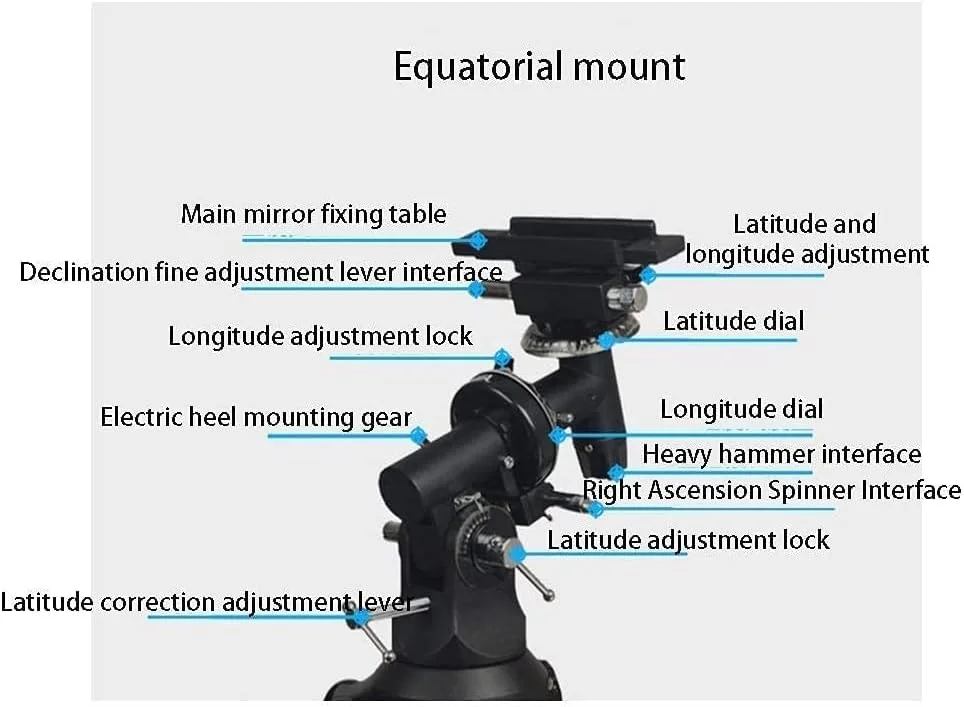 تلسکوپ نجومی، تلسکوپ انکساری، دهانه 80 میلی‌متری، 900 میلی‌متری نجومی با قابلیت تنظیم