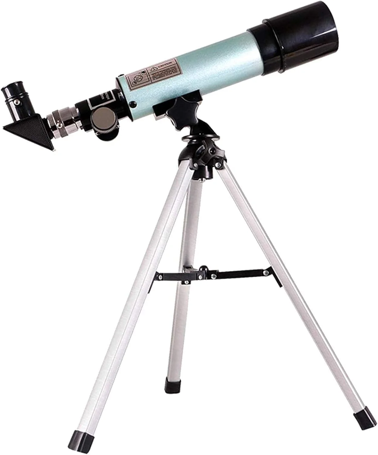 تلسکوپ مبتدی نجومی انکساری برای کودکان 15-21 سال با یابنده و سه پایه برای تماشای ستارگان، دو برابر راحتی