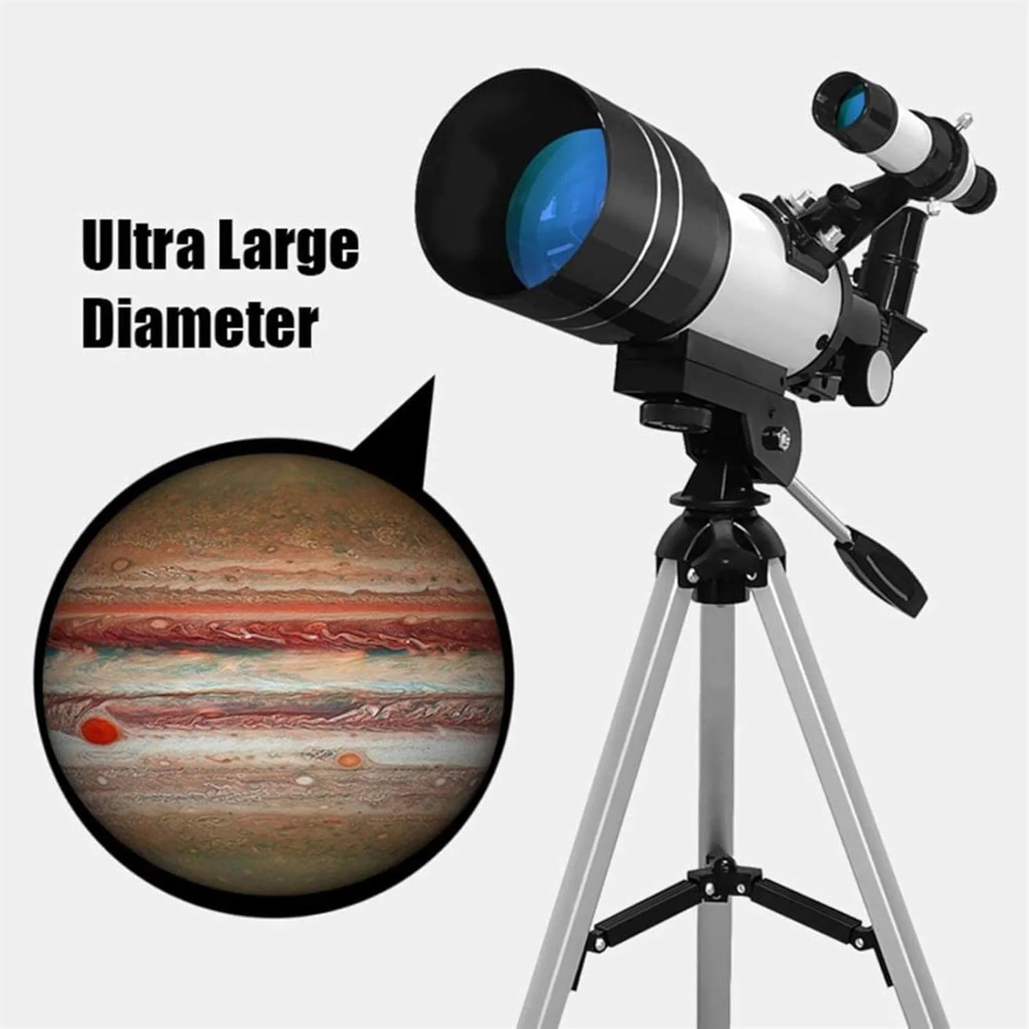 تلسکوپ قابل حمل برای کودکان و مبتدیان نجوم، تلسکوپ شکستی 70 میلیمتری با سهپایه و یابنده، تلسکوپ برای مبتدیان نجوم، با عدسیهای بزرگنمایی راحتی دوچندان تلسکوپ قابل حمل برای کودکان و مبتدیان نجوم، تلسکوپ شکستی 70 میلیمتری با سهپایه و یابنده، تلسکوپ برای مبتدیان نجوم، با عدسیهای بزرگنمایی راحتی دوچندان
