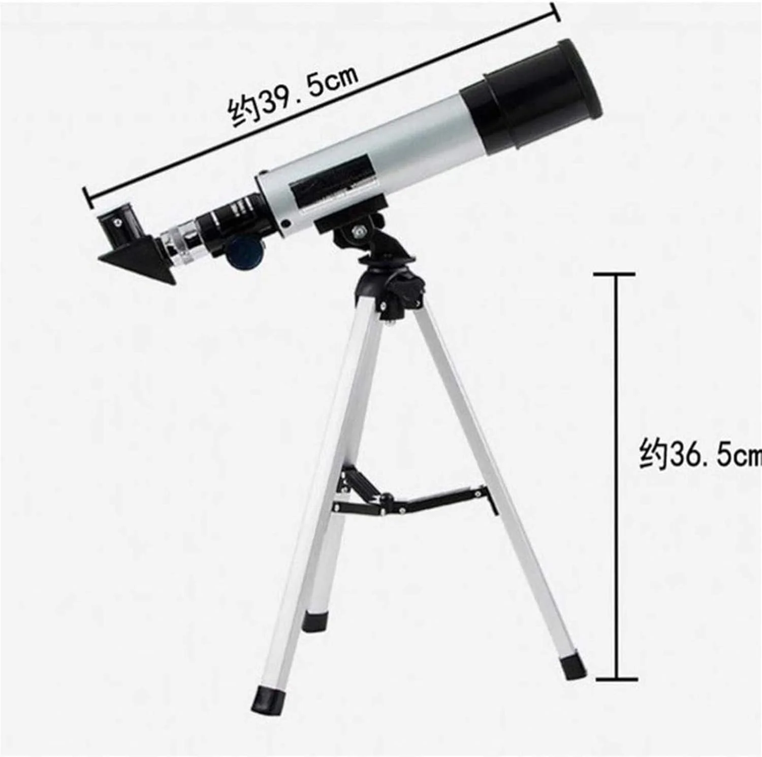 تلسکوپ نجومی 50 میلی‌متری برای مبتدیان، بزرگسالان و کودکان، تلسکوپ انکساری با فاصله کانونی 360 میلی‌متر، آداپتور تلفن هوشمند جمع و جور و قابل حمل، تماشای ماه، دو برابر راحتی