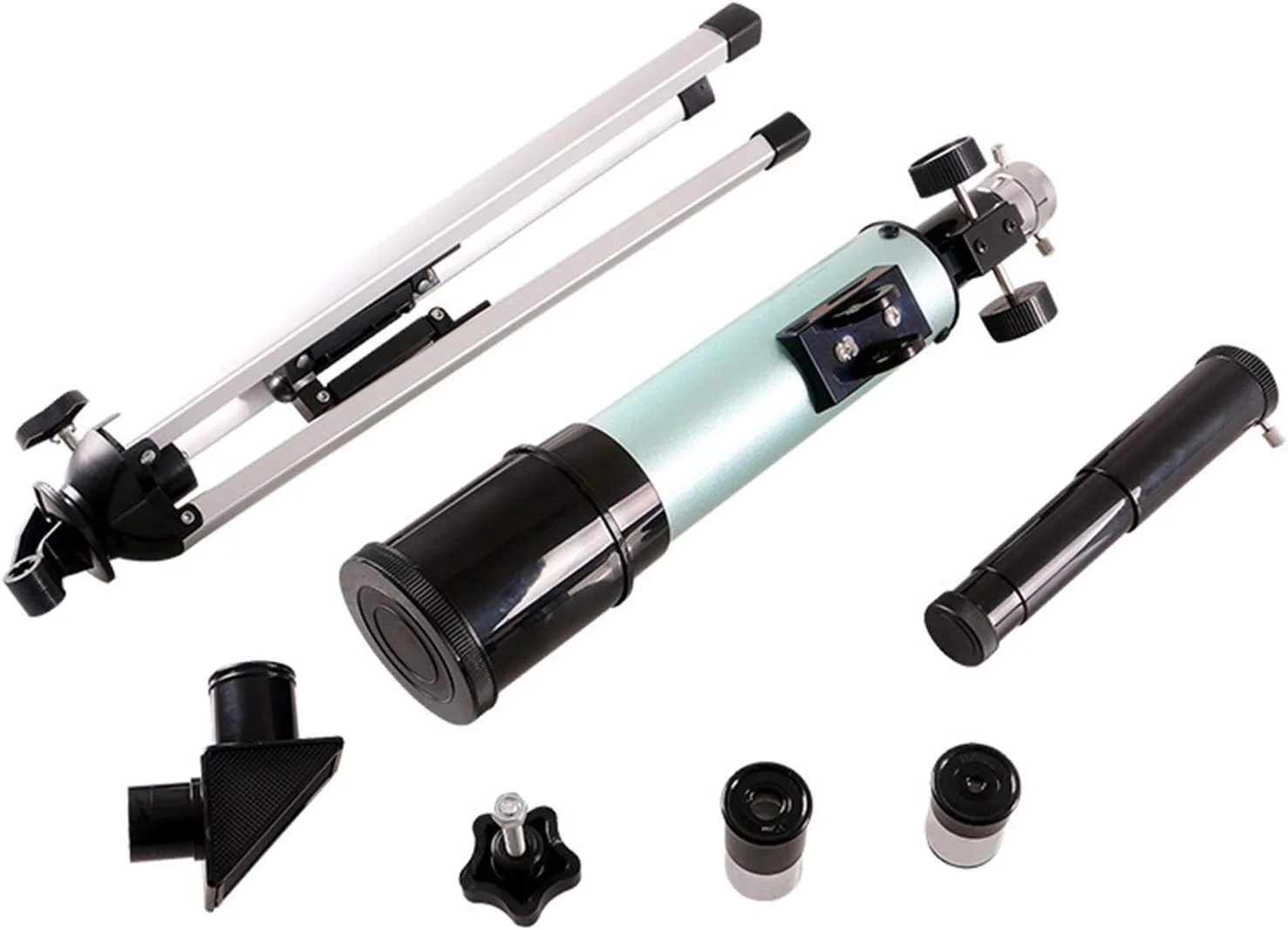 تلسکوپ نجومی کودکان برای مبتدیان نجوم، تلسکوپ های شکست نوری لوله ای 360X50 میلی متری برای کودکان مبتدی، تک چشمی بیرونی، دو برابر راحتی