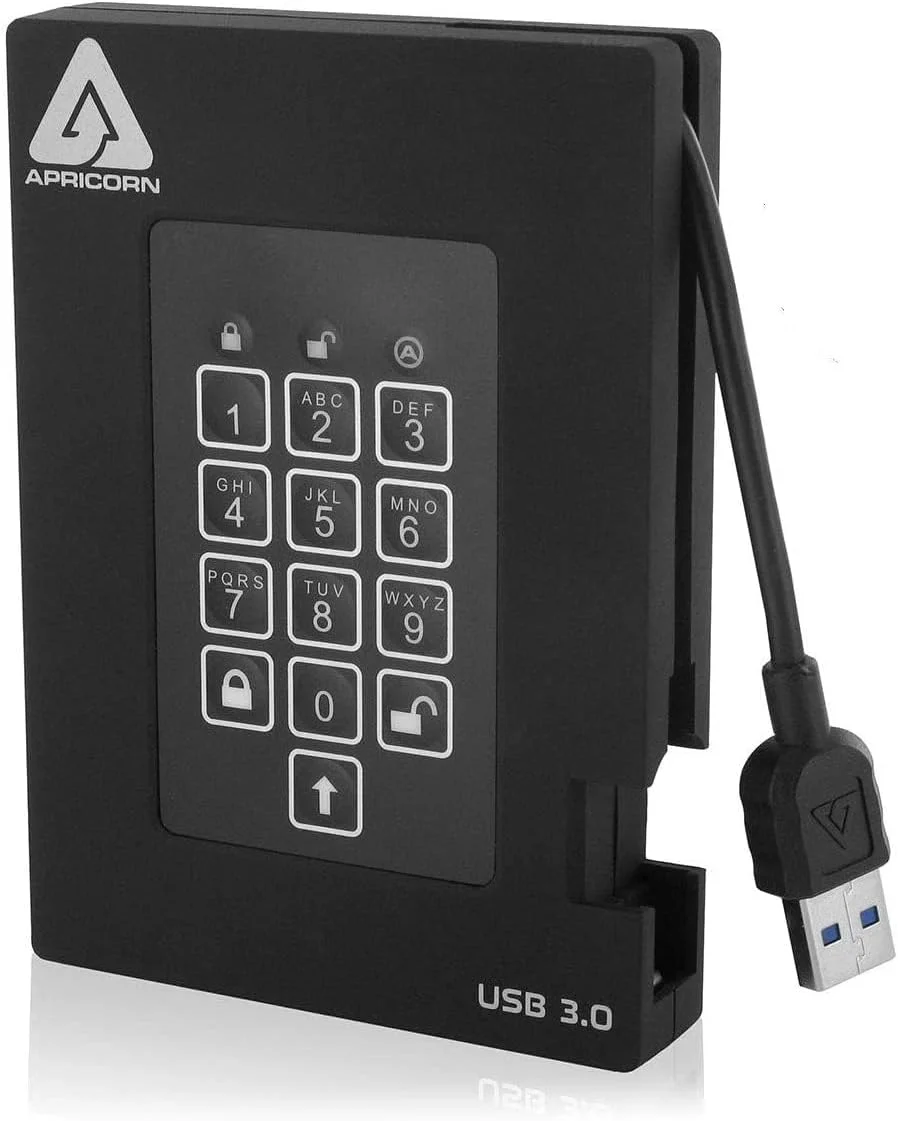 هارد اکسترنال SSD رمزگذاری شده USB 3 با ظرفیت 256 گیگابایت Apricorn Aegis Fortress FIPS 140-2 Level 2 هارد اکسترنال SSD رمزگذاری شده USB 3 با ظرفیت 256 گیگابایت Apricorn Aegis Fortress FIPS 140-2 Level 2