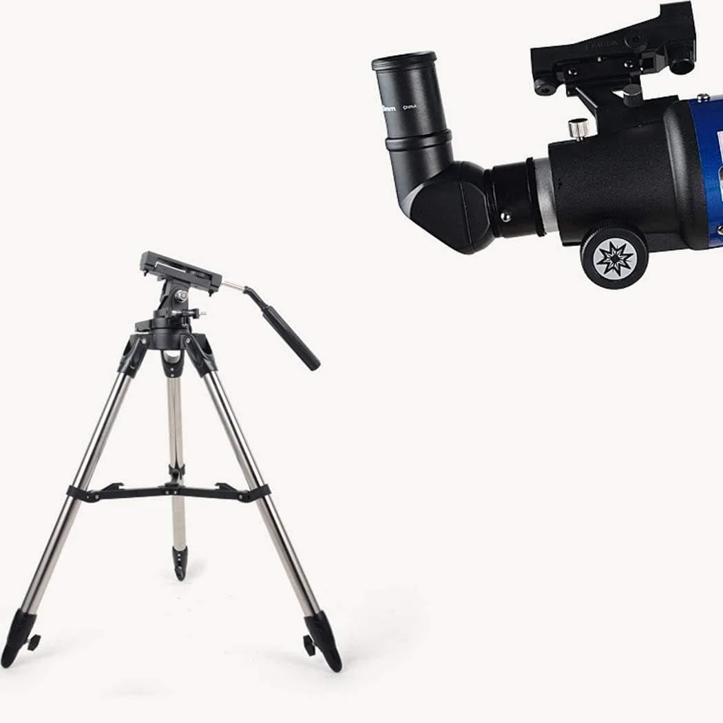تلسکوپ مسافرتی انکساری، تلسکوپ نجومی انکساری 50AZ با سه پایه و کوله پشتی - اپتیک شیشه ای با پوشش کامل - برای تماشای ستارگان و پرندگان، دو برابر راحتی