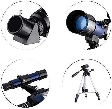 تلسکوپ مناسب برای مبتدیان، تلسکوپ انکساری نجومی مناسب، تلسکوپ مسافرتی قابل حمل مناسب برای بزرگسالان، سه پایه با ارتفاع قابل تنظیم