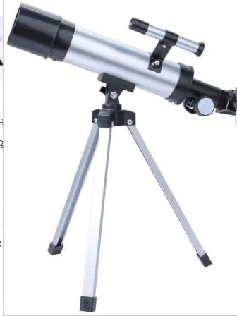 تلسکوپ تک چشمی نجومی قابل حمل و مناسب دخترانه، تلسکوپ شکستی با دیافراگم 50 میلی‌متری، تلسکوپ تک چشمی با لنز 60X به همراه سه پایه و یابنده مناسب برای مبتدیان برای تماشای آسمان و ستارگان