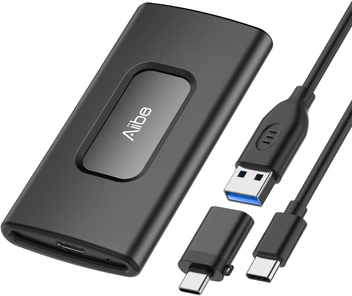 درایو حالت جامد اکسترنال 1 ترابایتی Aiibe، USB C قابل حمل SSD USB 3.2 Gen 2، تا 1050 مگابایت بر ثانیه، هارد اکسترنال SSD اکسترنال 1 ترابایتی برای آیفون 15/پرو، لپ تاپ، مک و PS4 (مشکی) درایو حالت جامد اکسترنال 1 ترابایتی Aiibe، USB C قابل حمل SSD USB 3.2 Gen 2، تا 1050 مگابایت بر ثانیه، هارد اکسترنال SSD اکسترنال 1 ترابایتی برای آیفون 15/پرو، لپ تاپ، مک و PS4 (مشکی)
