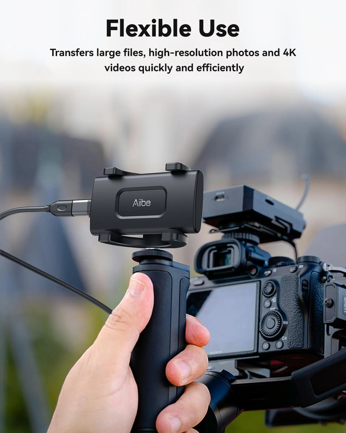 درایو حالت جامد اکسترنال 1 ترابایتی Aiibe، USB C قابل حمل SSD USB 3.2 Gen 2، تا 1050 مگابایت بر ثانیه، هارد اکسترنال SSD اکسترنال 1 ترابایتی برای آیفون 15/پرو، لپ تاپ، مک و PS4 (مشکی)