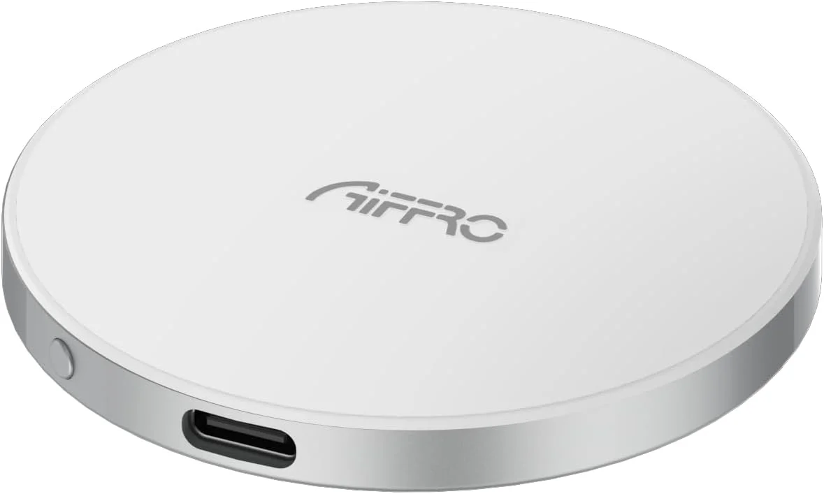 حافظه اس اس دی اکسترنال مغناطیسی Aiffro P10 با ظرفیت 1 ترابایت، مناسب برای آیفون MagSafe، سرعت تا 2000 مگابایت بر ثانیه، Type-C، SM2320، USB 3.2 Gen 2x2 20Gbps، اتصال - راه حل اکسترنال مغناطیسی قابل حمل (نقره ای - 1 ترابایت)