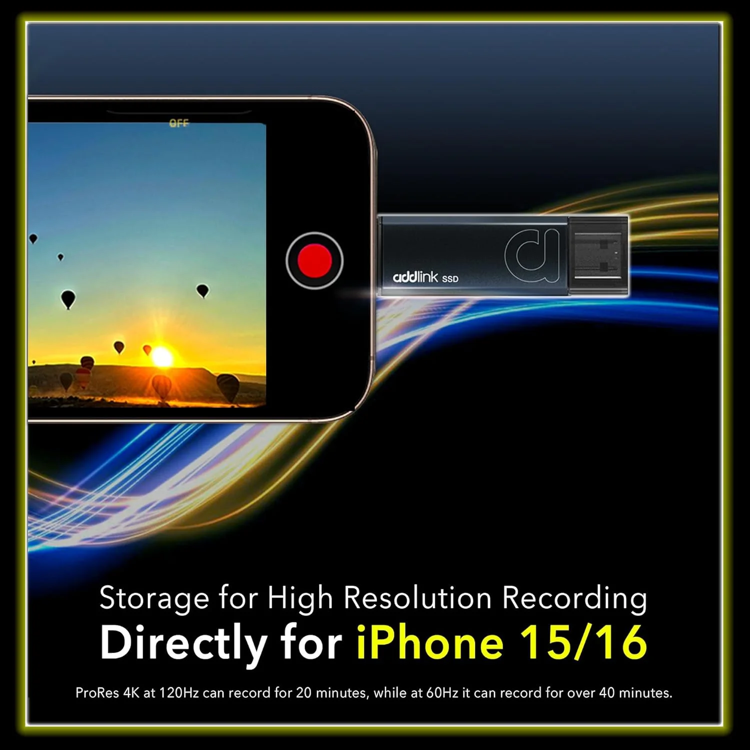 حافظه اس اس دی اکسترنال 1 ترابایتی Addlink P50 USB C، سرعت تا 1050 مگابایت بر ثانیه، USB 3.2 Gen2 Type-C + USB A، سازگار با آیفون 15، 16، 17/ مک/ آیپد/ گوشی اندروید/ لپ تاپ/ PS5/ مناسب برای تولیدکنندگان محتوا/ لپ تاپ هوش مصنوعی/ کامپیوتر گیمینگ