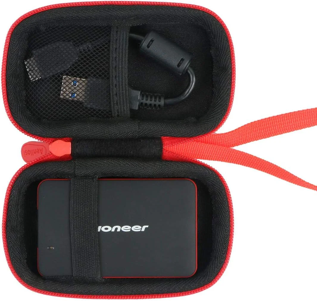 کیف حمل سخت Aenllosi برای درایو حالت جامد اکسترنال پایونیر 3D NAND با ظرفیت 240 گیگابایت، 480 گیگابایت و 960 گیگابایت