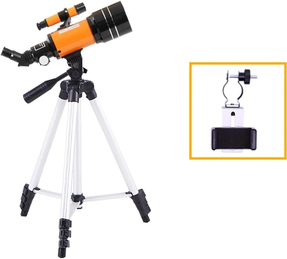 تلسکوپ شکستنی نجومی ۷۰ میلی‌متری با دهانه باز