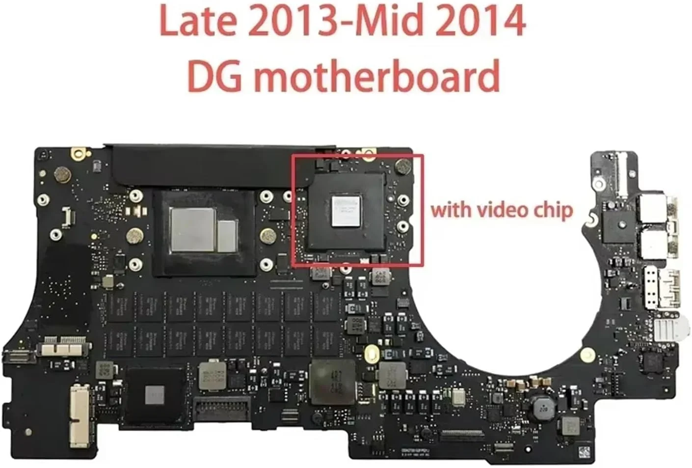 مادربرد سازگار 820-3787-A و 820-3662-A برای پرو 15 اینچ A1398، 2.2/2.3/2.6 گیگاهرتز، 8 گیگابایت/16 گیگابایت، سال 2013 و 2014، مادربرد A1398 (اواخر 2013 DG 2.6 16GB)