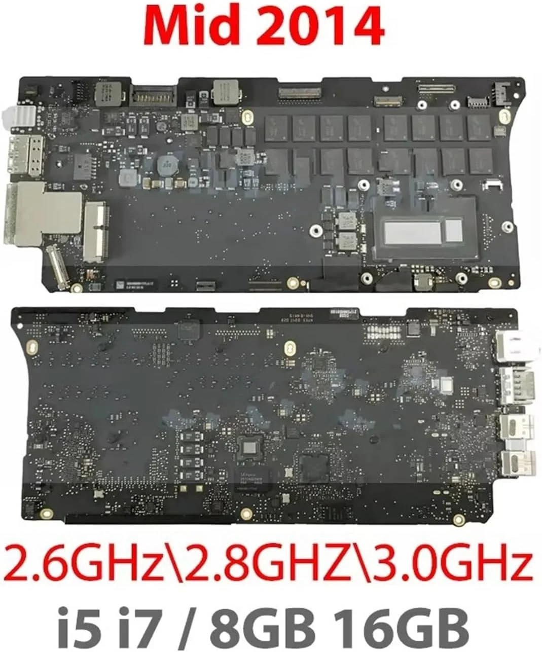 مادربرد سازگار برای پرو ۱۳ اینچ A1502، مدل های ۲۰۱۳، ۲۰۱۴ و ۲۰۱۵، با پردازنده های i5 و i7 و حافظه های ۸ و ۱۶ گیگابایت