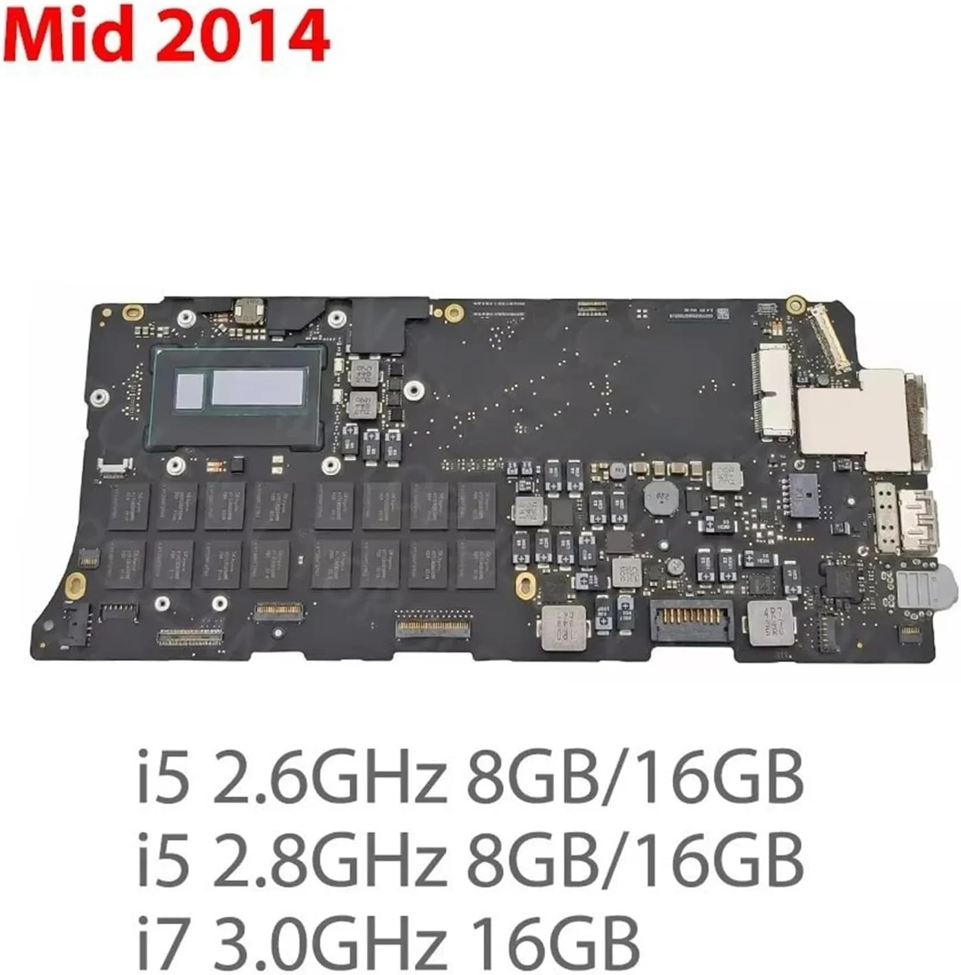 مادربرد 8 گیگابایتی 16 گیگابایتی 820-3476-A 820-3476-A 820-4924-A 2013 2014 2015، سازگار با کامپیوترها، مادربرد A1502 سازگار با پرو 13 اینچی برد منطقی A1502 (2014 i5 2.8GHz 8GB)