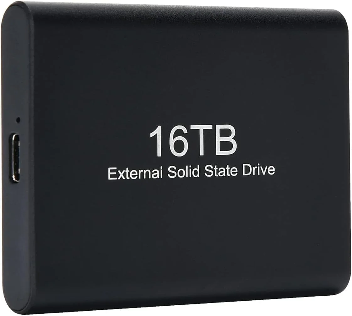 هارد اکسترنال SSD قابل حمل 16 ترابایتی – درایو حالت جامد پرسرعت USB 3.1 با کابل USB-C به A – راه حل ذخیره سازی قابل اعتماد برای رایانه های شخصی و لپ تاپ های ویندوزی – ایده آل برای پشتیبان گیری، فایل ها و رسانه