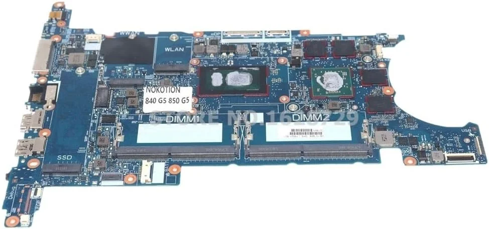 مادربرد لپ تاپ HSN-I13C 6050A2945601 L15521-601 L15521-001 برای EliteBook 840 G5 850 G5 با پردازنده I7-8650U و کارت گرافیک 2GB